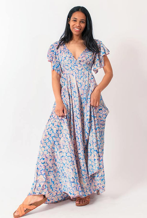 Y Why? Florales Maxikleid Aurelia